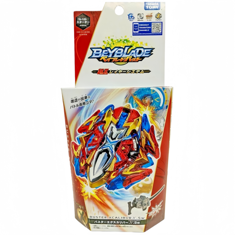 TAKARA TOMY Buster Xcalibur / Xcalius Beyblade Burst Starter w/ Launcher B-120