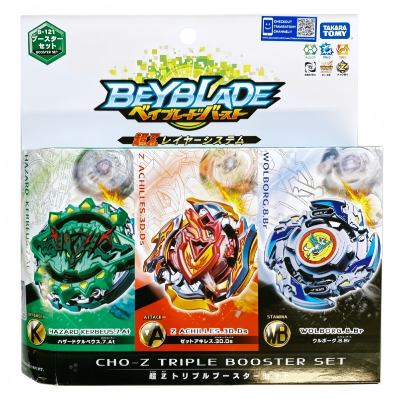 TAKARA TOMY Beyblade Burst Cho-Z Triple Booster Set B-121 