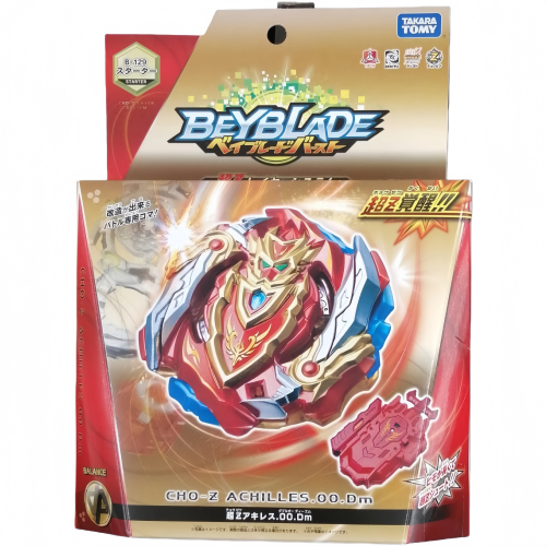 TAKARA TOMY Cho-Z Achilles .00.Dm Beyblade Burst Starter w/ Launcher B-129