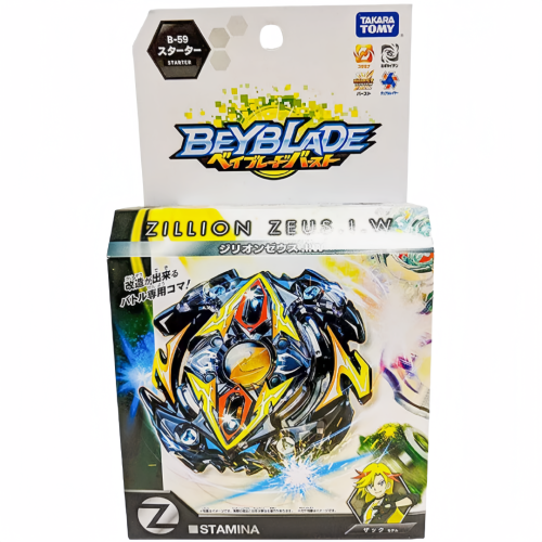 TAKARA TOMY Zillion Zeus Zeutron .I.W Beyblade Burst Starter w/ Launcher B-59