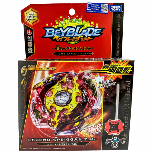 TAKARA TOMY Legend Spriggan .7.MR Beyblade Burst Starter w/ Launcher B-86