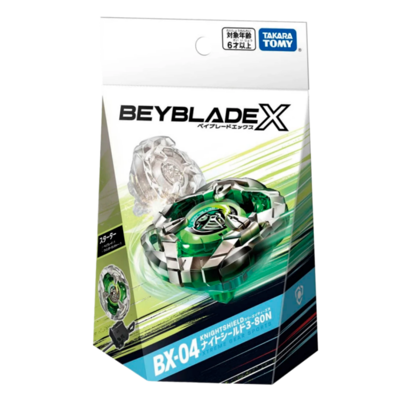 TAKARA TOMY  BX-04 Helm Knight Shield 3-80N Beyblade X Starter 