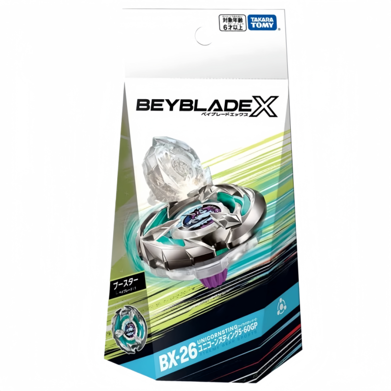 TAKARA TOMY Beyblade X BX-26 Booster Unicorn Sting 5-60GP  