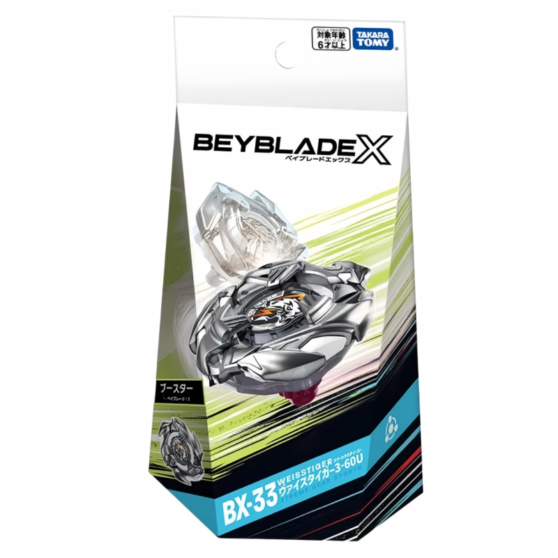TAKARA TOMY Beyblade X  BX-33 Booster Weiss Tiger 3-60U 
