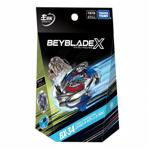 TAKARA TOMY  BX-34 Cobalt Dragoon 2-60C Beyblade X Starter