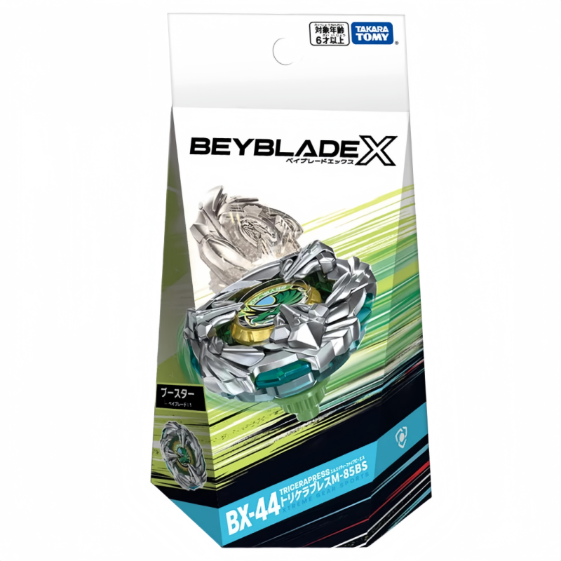 TAKARA TOMY Beyblade X BX-44 Booster Ridge Triceratops / Tricera Press M-85BS  