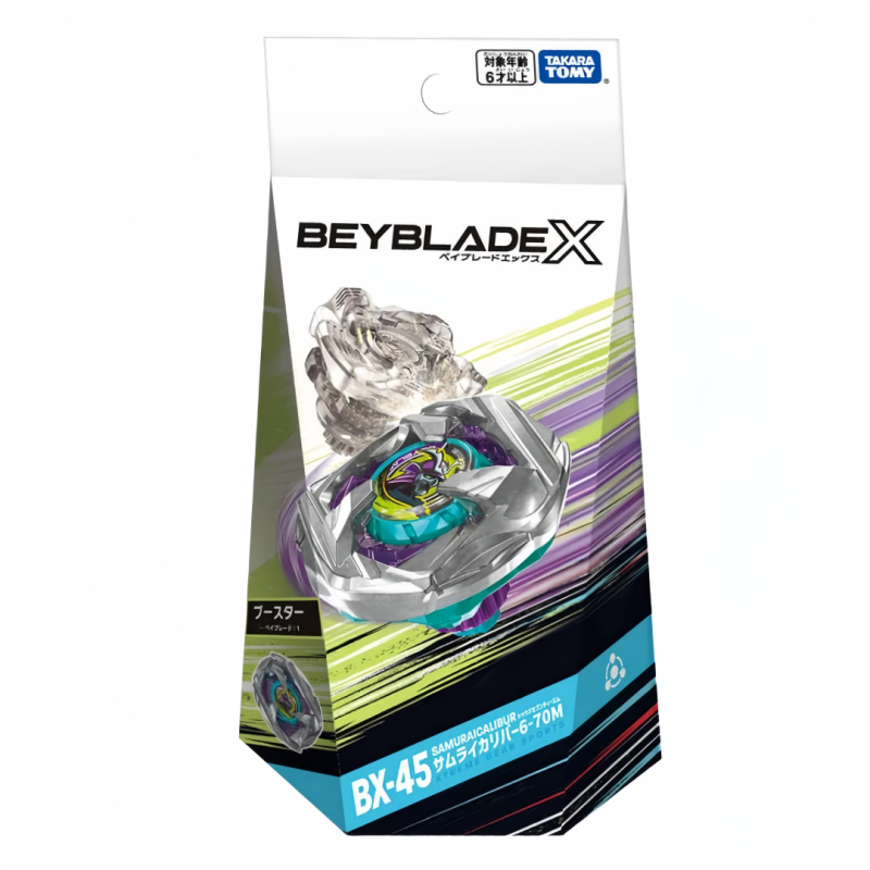 TAKARA TOMY Beyblade X BX-45 Booster Samurai Calibur 6-70M 